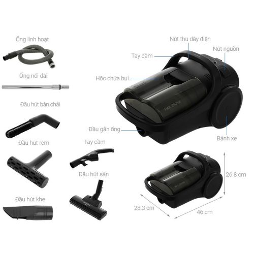 chi tiet may hut bui panasonic mc cl605kn49
